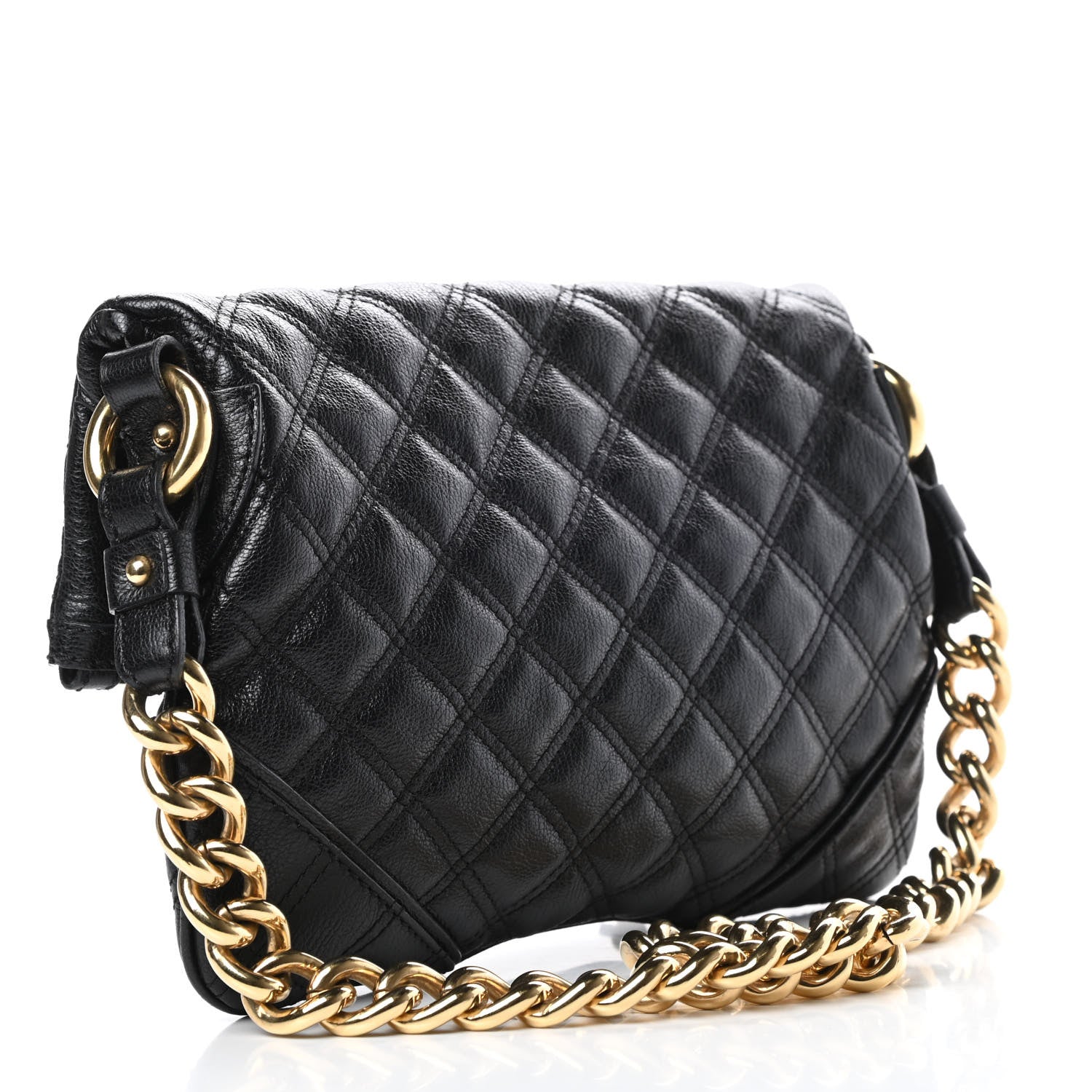 Marc Jacobs Lambskin Quilted The Large Single Flap Black 3 of 11