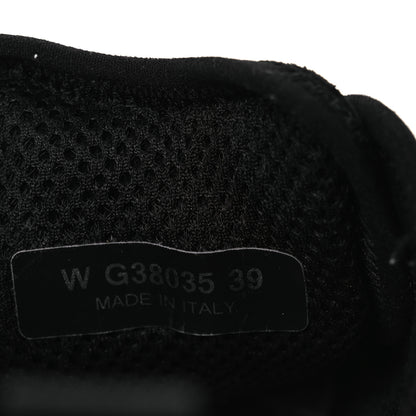 Chanel Nylon Suede Calfskin Womens Logo Sneakers 36 Dark Navy Blue 39 Dark Navy Blue 10 of 12