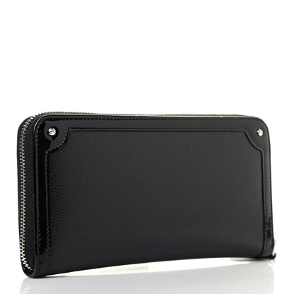 Chanel Caviar Patent Small CC Contour Zip Around Wallet Black 2 of 4