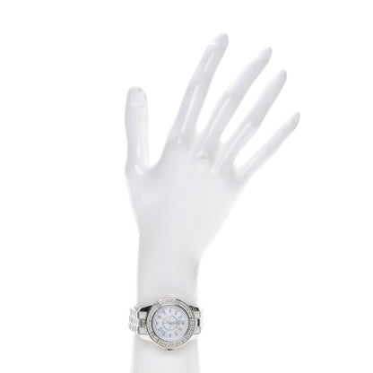 Christian Dior Stainless Steel Diamond Bezel Sapphire 33mm Christal Quartz Watch White 2 of 7