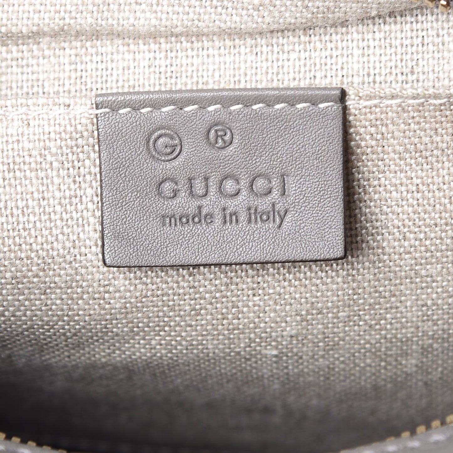 Microguccissima Mini Bree Messenger Bag Grey