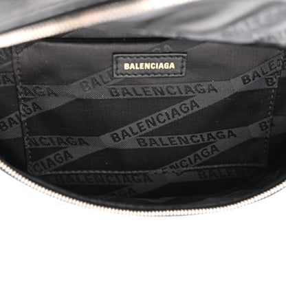 Balenciaga Agneau Arena Graffiti All Over XXS Souvenir Belt Bag Black White 5 of 12