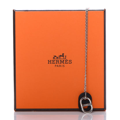 Hermes Swift O'Maillon Pendant Necklace Black 7 of 7