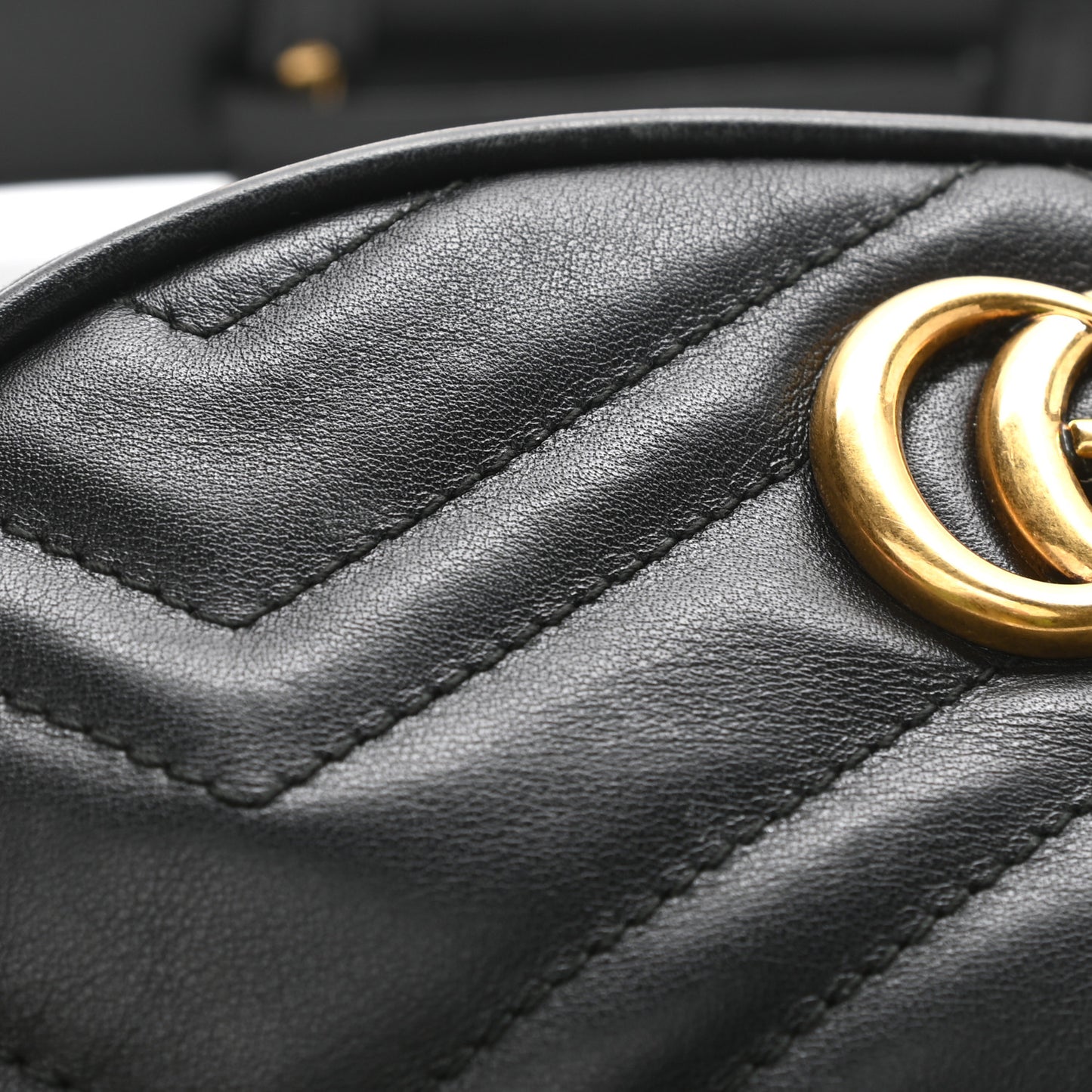 Calfskin Matelasse GG Marmont Belt Bag 95 38 Black