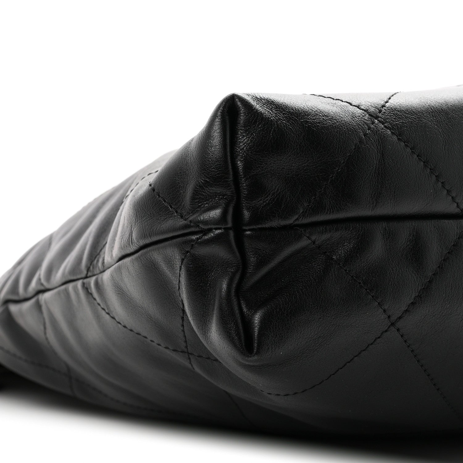 Chanel Shiny Calfskin Quilted Small Chanel 22 Black 10 of 11