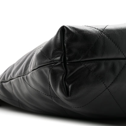 Chanel Shiny Calfskin Quilted Small Chanel 22 Black 10 of 11