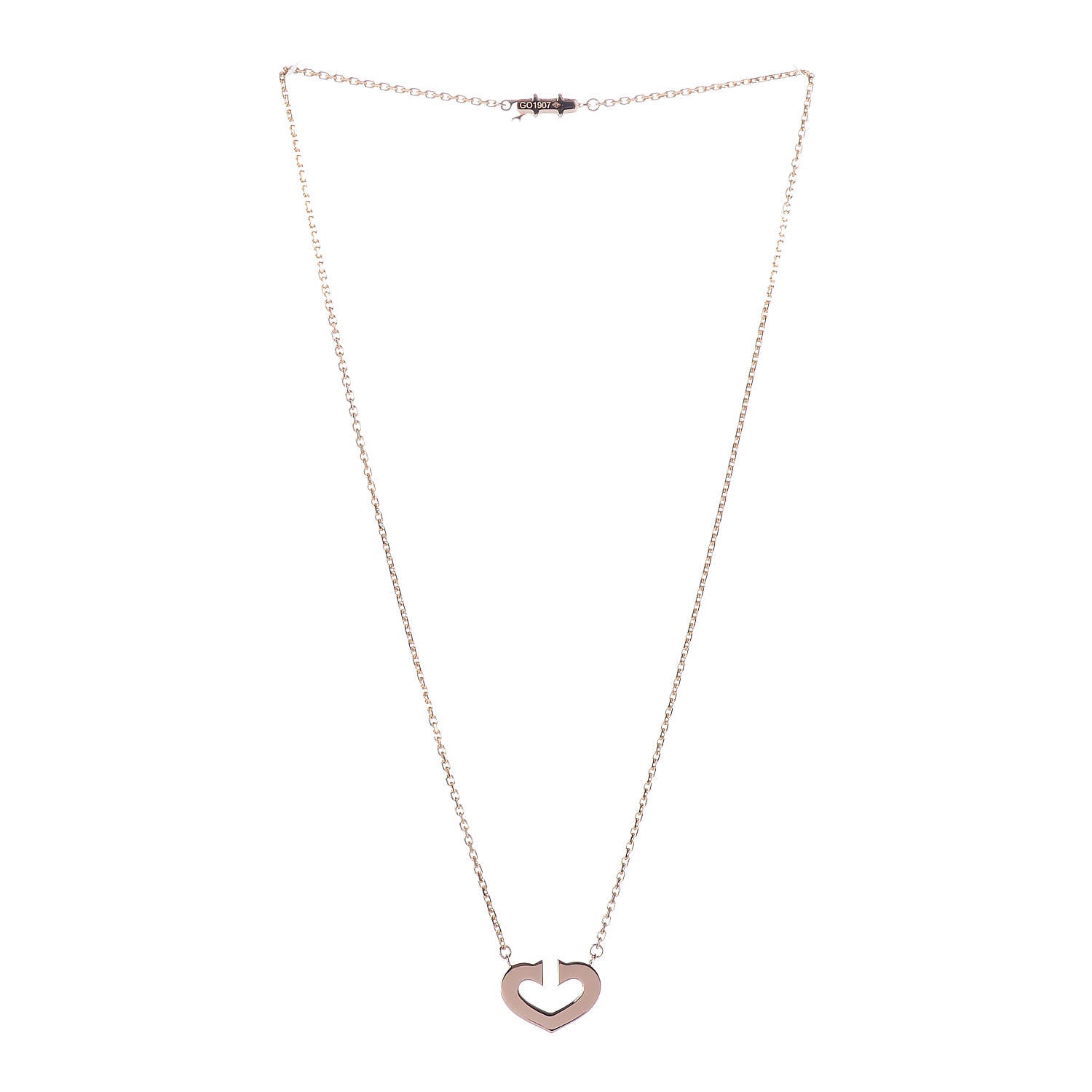 Cartier 18K Pink Gold Medium Hearts and Symbols Necklace 3 of 7
