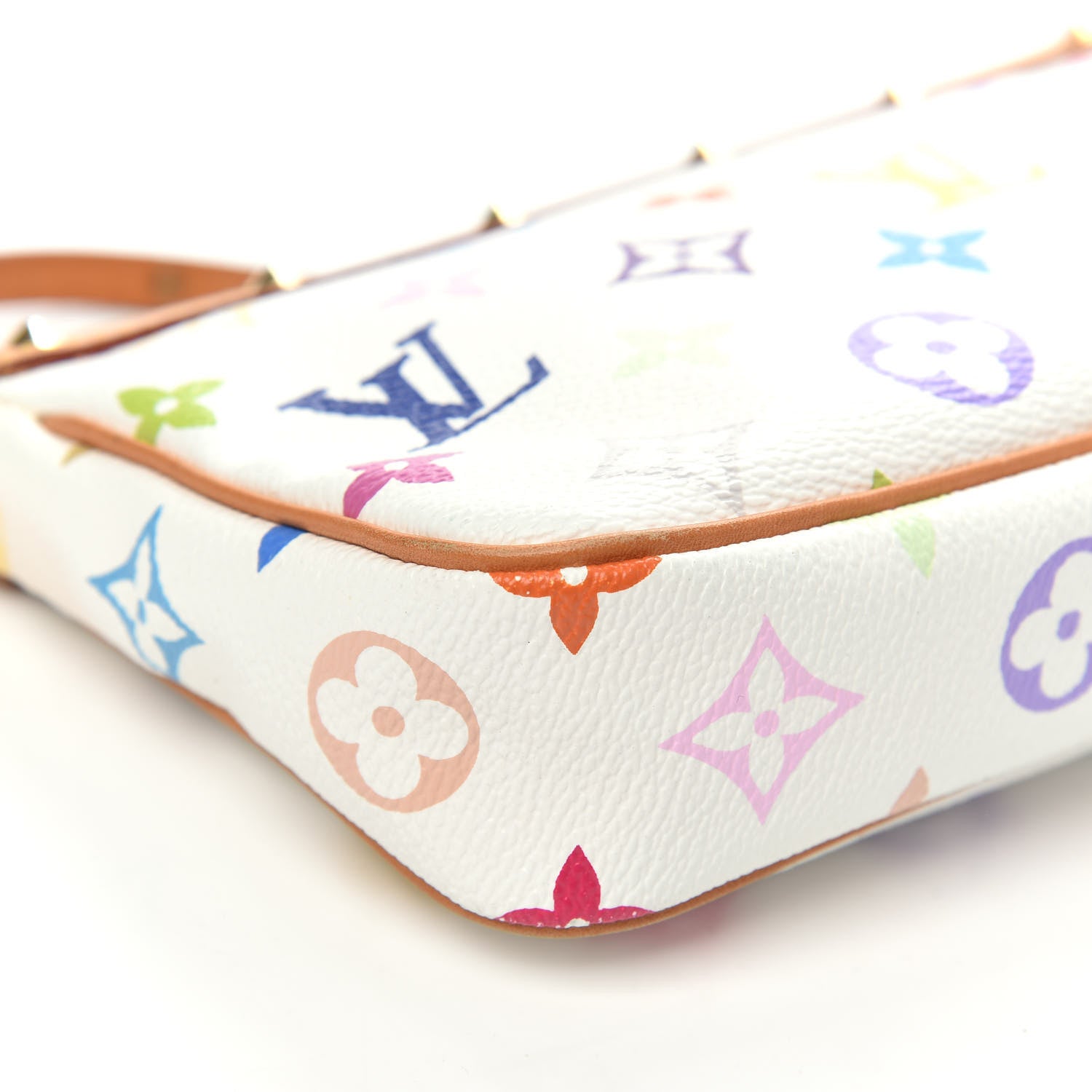 Louis Vuitton Monogram Multicolor Pochette Accessories White 9 of 12