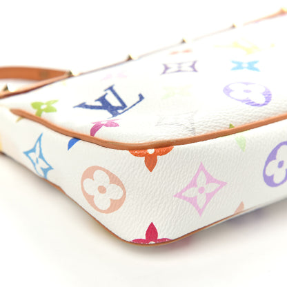 Louis Vuitton Monogram Multicolor Pochette Accessories White 9 of 12