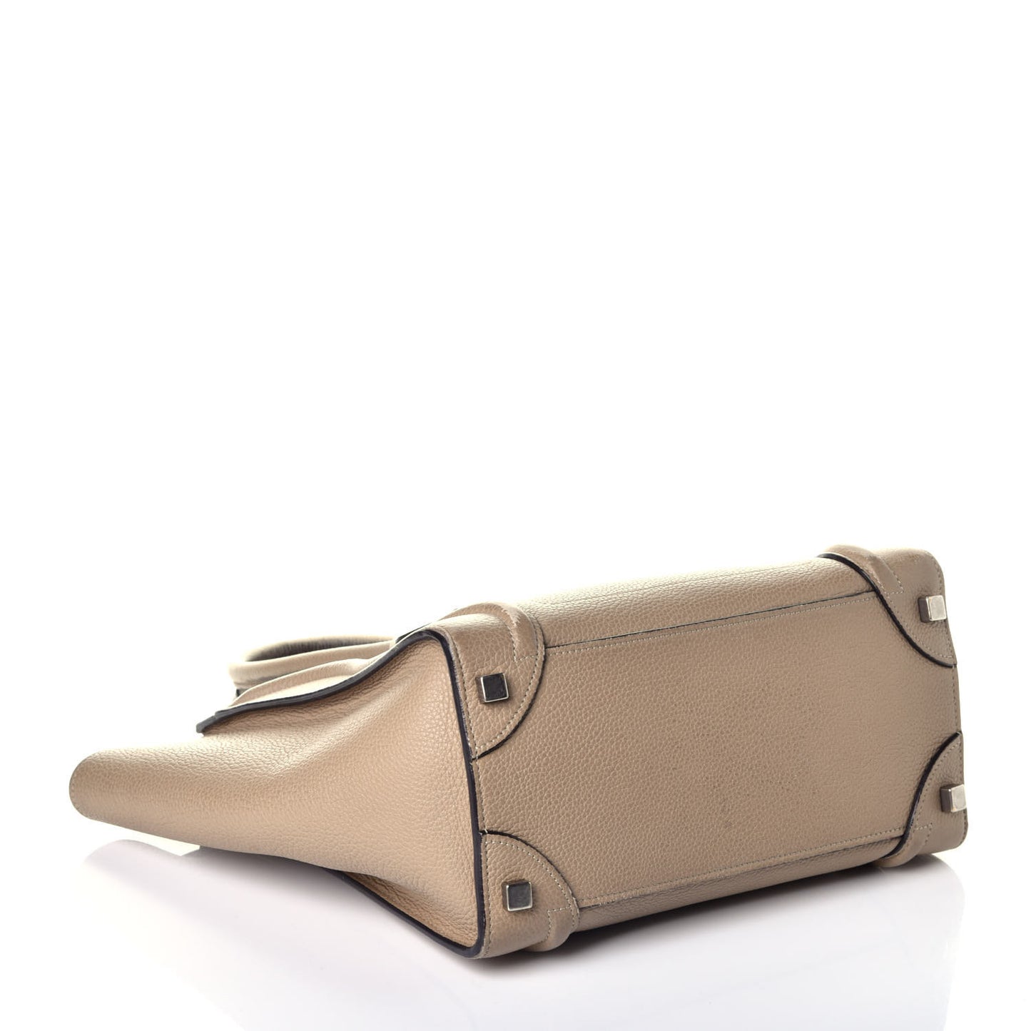 Drummed Calfskin Micro Luggage Dune