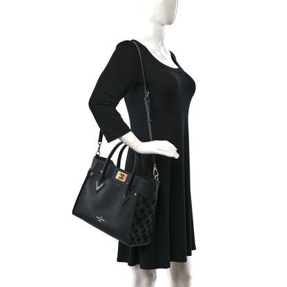 Louis Vuitton Calfskin Monogram Tufting On My Side Black 2 of 9