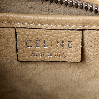 Celine Drummed Calfskin Nano Luggage Dune 6 of 10