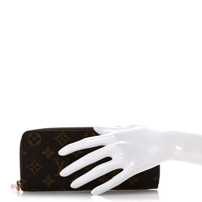 Louis Vuitton Monogram Clemence Wallet Rose Ballerine 2 of 9