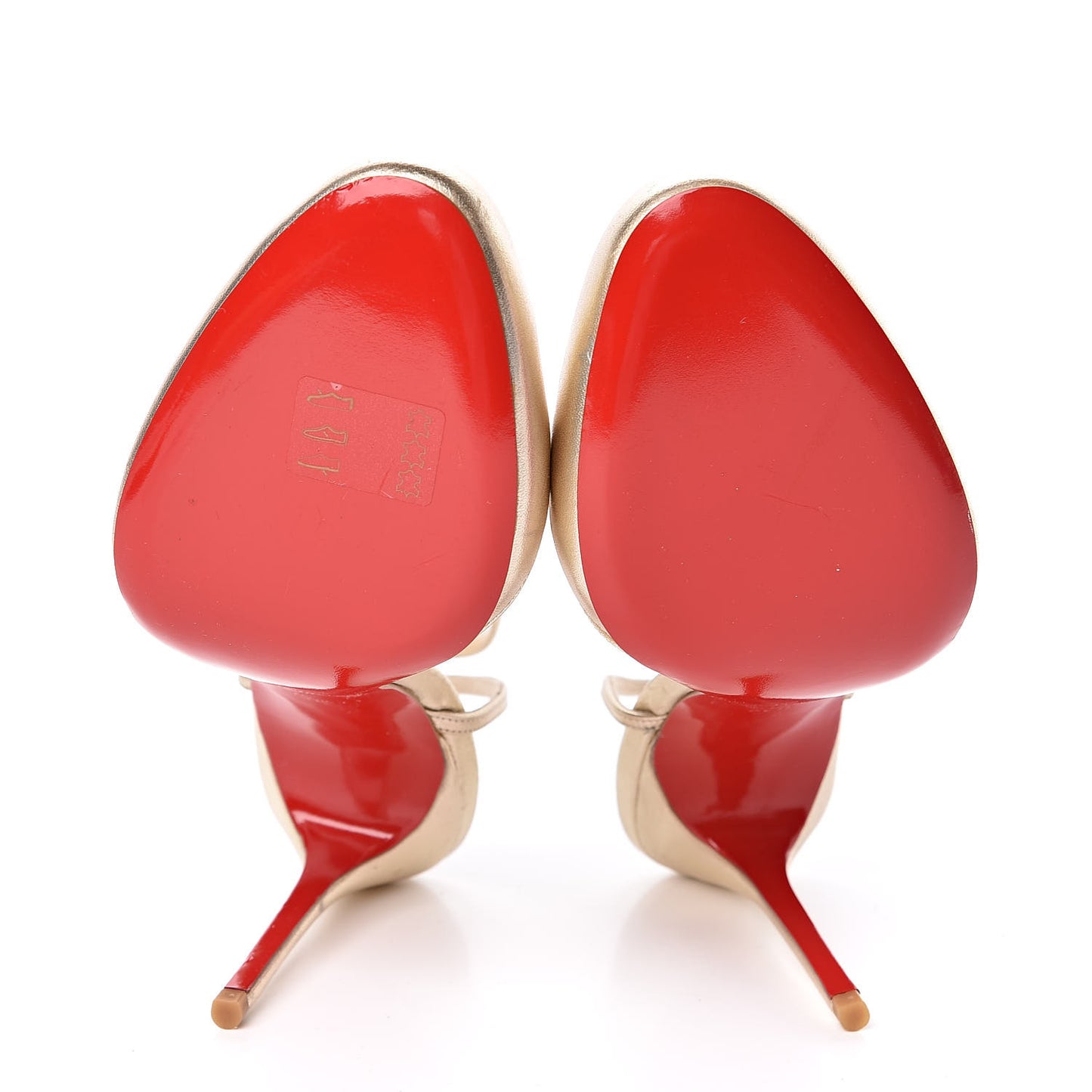 Nappa Laminato France 100 Pump 38.5 Gold