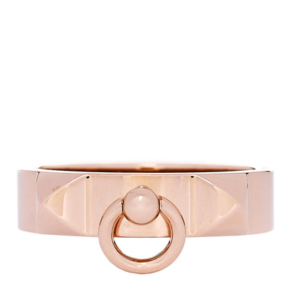 Hermes 18K Rose Gold PM Collier De Chien Ring 55 7.25 1 of 5