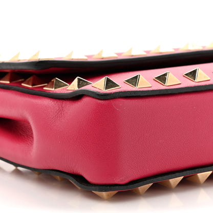Valentino Garavani Nappa Rockstud Bangle Clutch Red 12 of 16