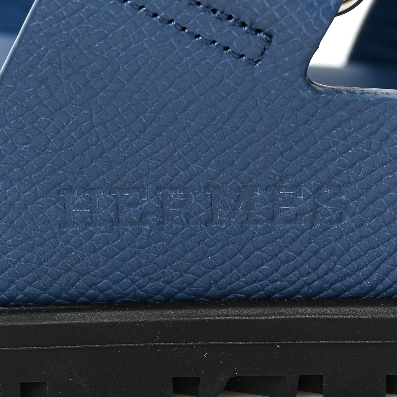 Hermes Epsom Womens Chypre Sandals 38 Bleu Bleuet 7 of 9