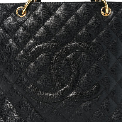 Chanel Caviar Quilted Grand Shopping Tote GST Black 8 of 12