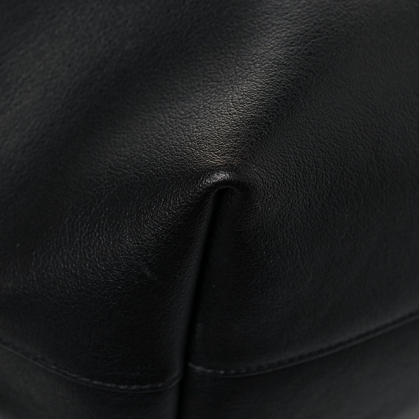 Calfskin Large Shopping Tote Black
