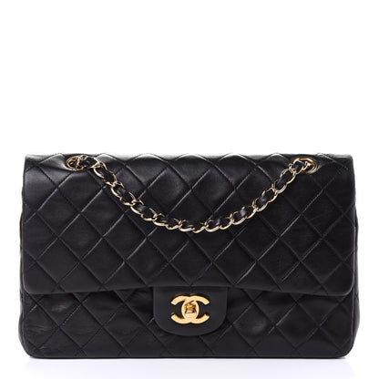Chanel Lambskin Quilted Double Flap Black 1 of 6