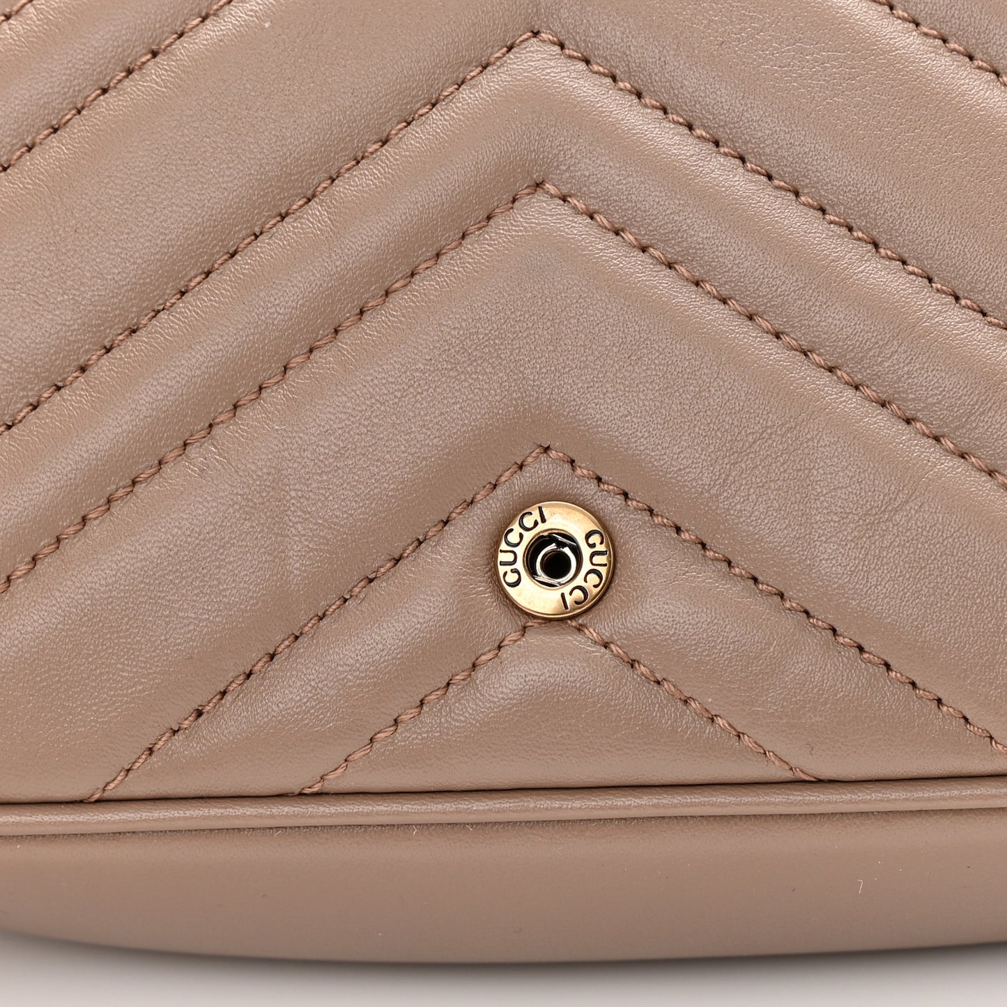 Calfskin Matelasse Super Mini GG Marmont Shoulder Bag Porcelain Rose
