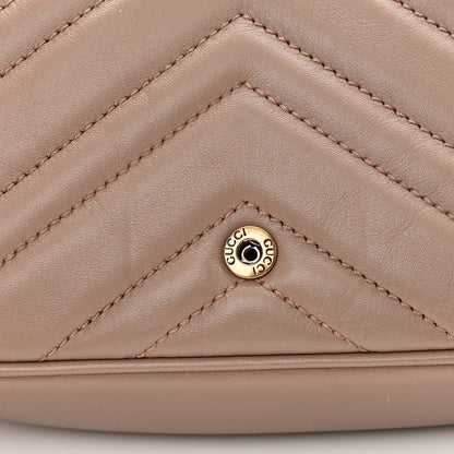 Gucci Calfskin Matelasse Super Mini GG Marmont Shoulder Bag Porcelain Rose 12 of 13