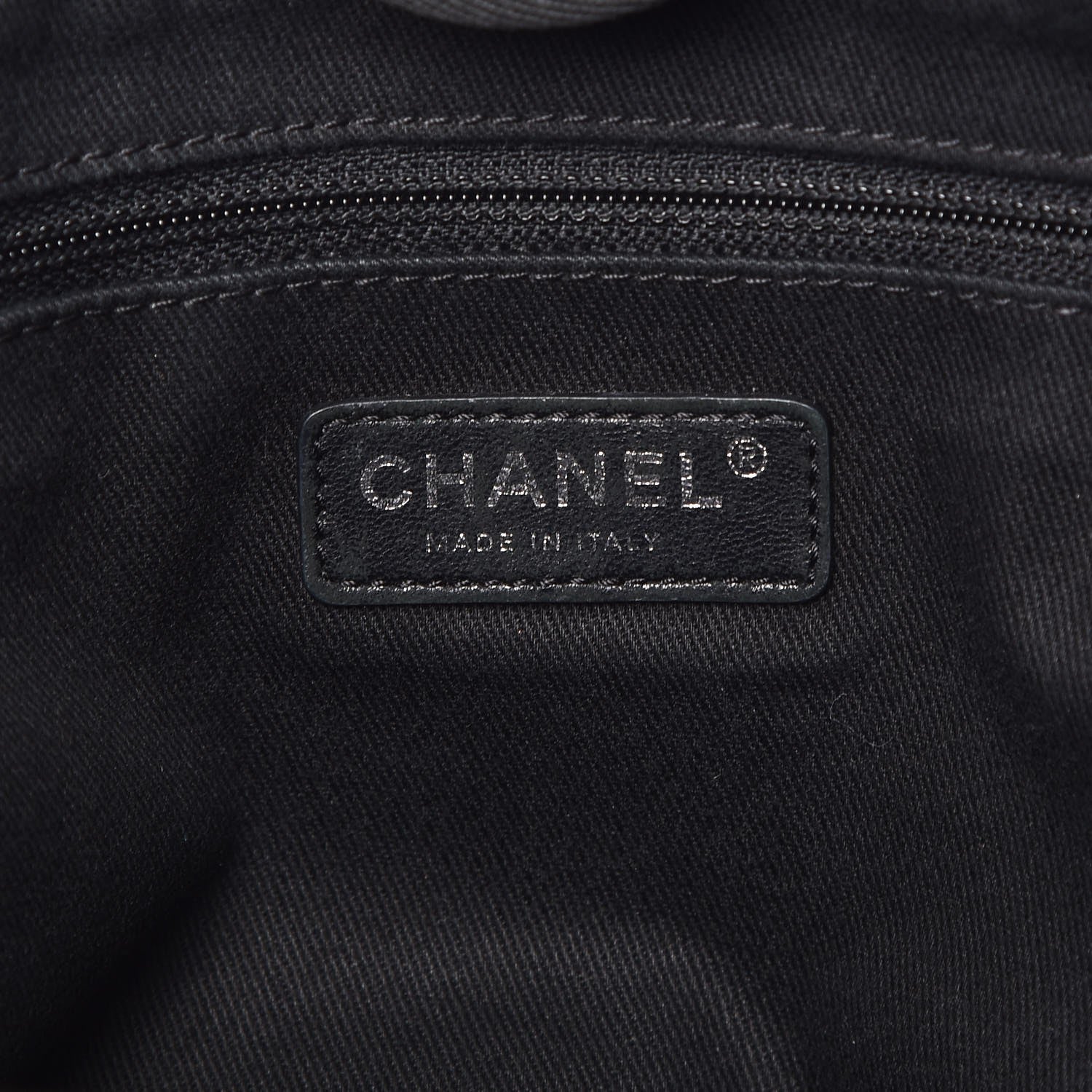 Chanel Woven Straw Raffia Deauville Tote Grey 6 of 11