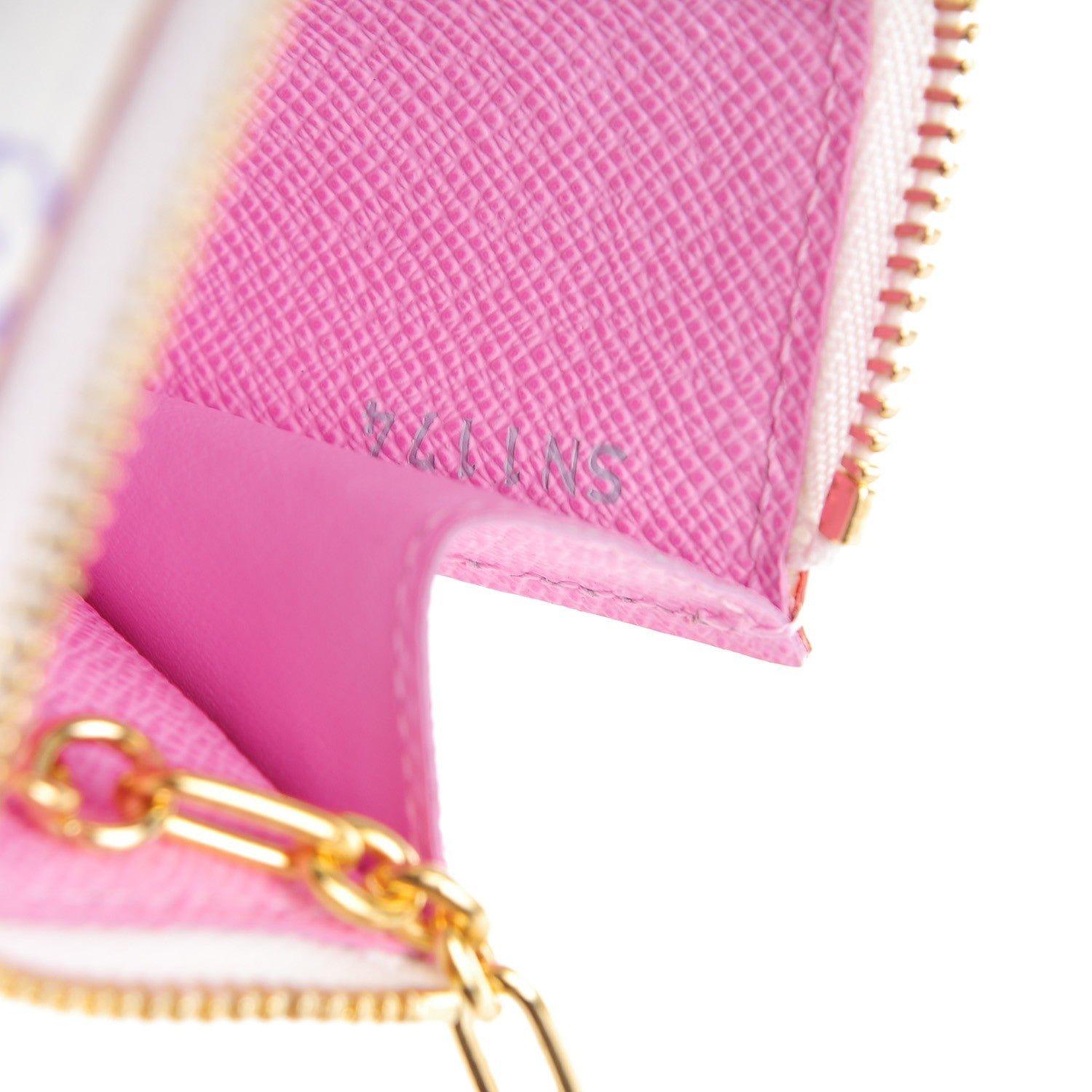 Louis Vuitton Monogram Multicolor Key Pouch White Litchi 7 of 7