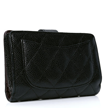 Chanel Caviar Quilted Zipped Pocket Wallet Black 2 of 6