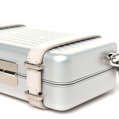 Christian Dior X RIMOWA Aluminum Personal Clutch On Strap Silver 10 of 10