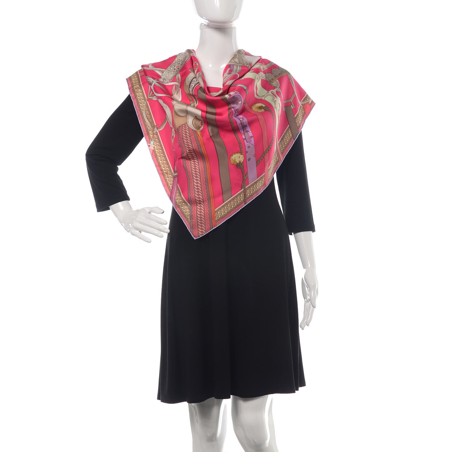Silk Concours D'Etriers Scarf 90