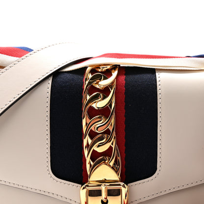 Gucci Calfskin Small Sylvie Shoulder Bag Off White 8 of 10