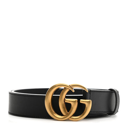 Gucci Calfskin Double G 30mm Belt 95 38 Black 1 of 6