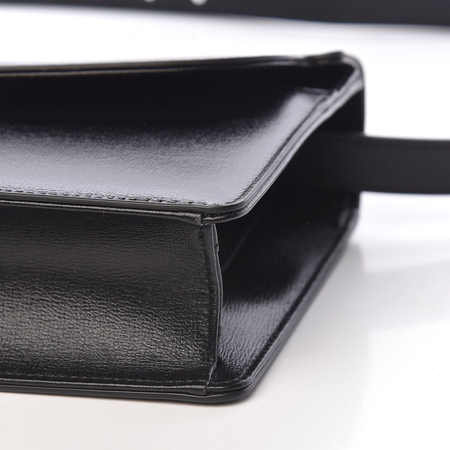 Textured Calfskin Small Torchon GG Ring Shoulder Bag Black