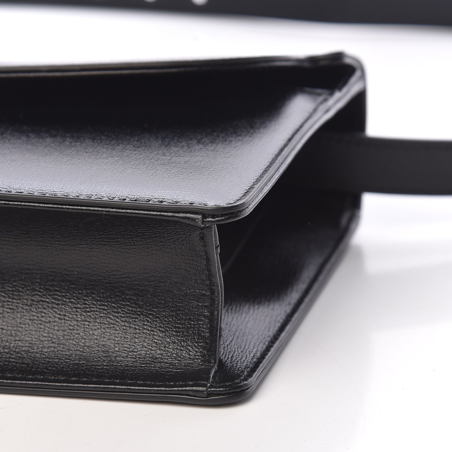 Gucci Textured Calfskin Small Torchon GG Ring Shoulder Bag Black 10 of 11