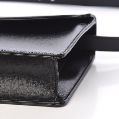 Gucci Textured Calfskin Small Torchon GG Ring Shoulder Bag Black 10 of 11