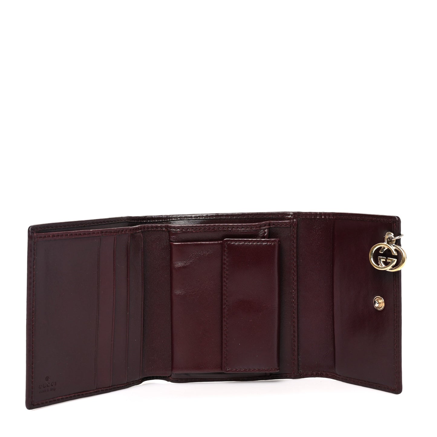 Imprime Monogram GG Pierce Tri Fold Wallet Bordeaux