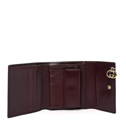 Gucci Imprime Monogram GG Pierce Tri Fold Wallet Bordeaux 5 of 7