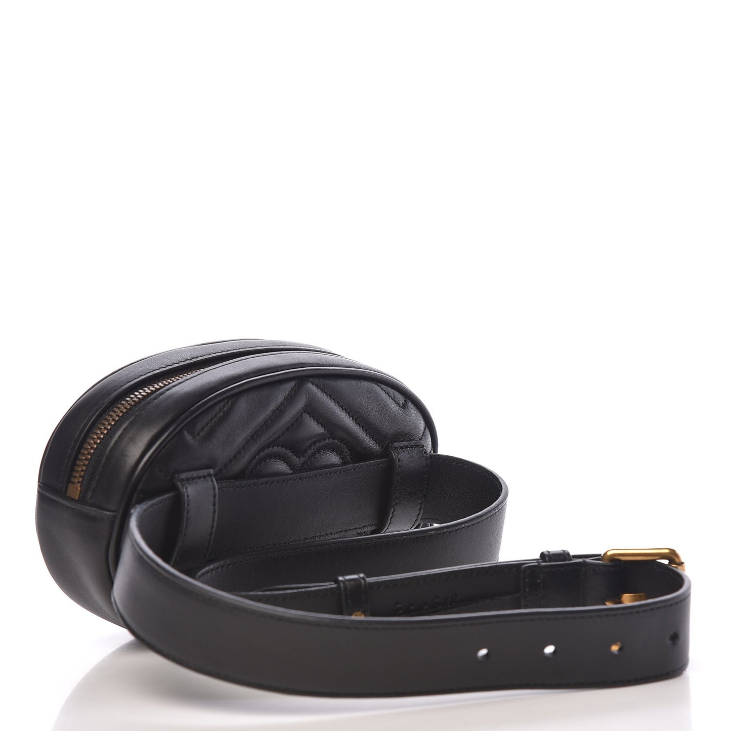 Calfskin Matelasse GG Marmont Belt Bag 85 34 Black