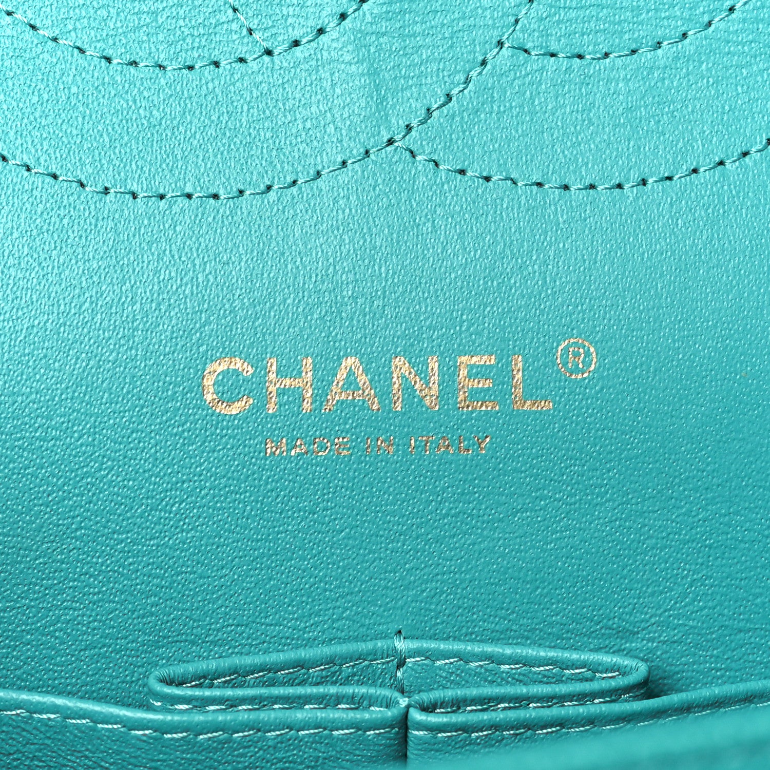 Chanel Caviar Quilted Jumbo Double Flap Turquoise 6 of 9