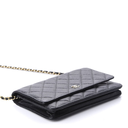 Chanel Caviar Quilted Wallet On Chain WOC Black 5 of 13