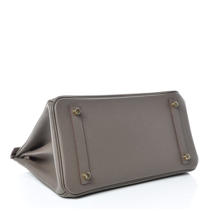 Hermes Epsom Birkin 30 Etain 5 of 34