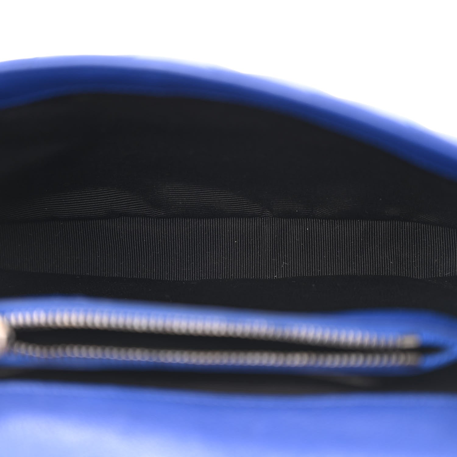 Saint Laurent Sheepskin Matelasse Chevron Monogram Medium College Bag Royal Blue 5 of 8