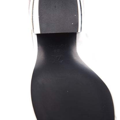 Louis Vuitton Calfskin Reverse Monogram Fireball Ankle Boots 39 White 6 of 10