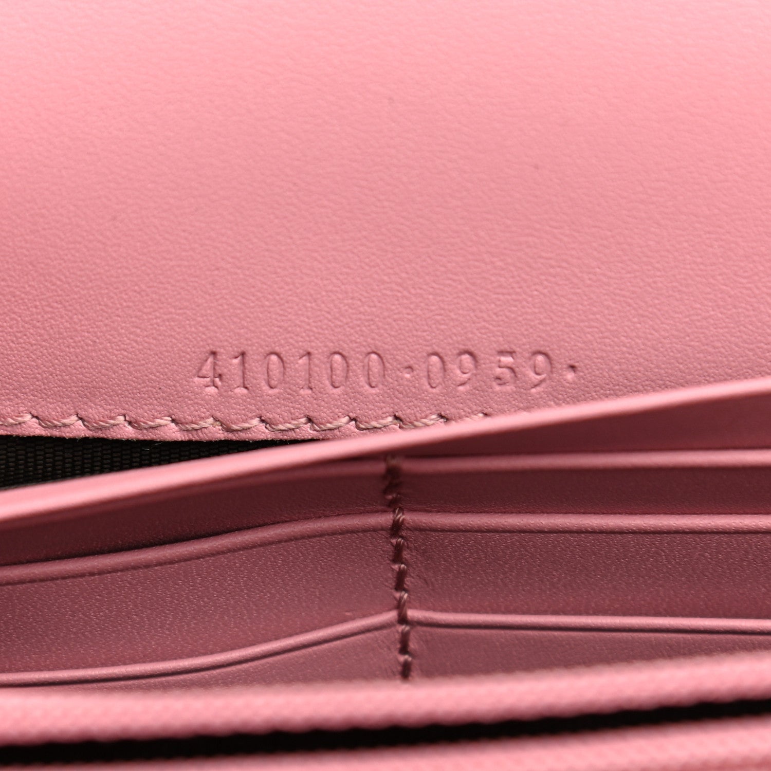 Gucci Moon Calfskin Continental Wallet Pink Green 7 of 8