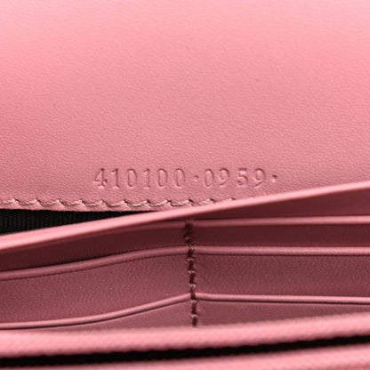 Gucci Moon Calfskin Continental Wallet Pink Green 7 of 8