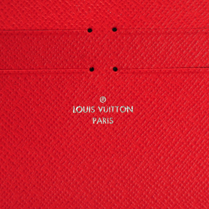 Louis Vuitton Calfskin Felicie Card Holder Insert Cherry 5 of 5