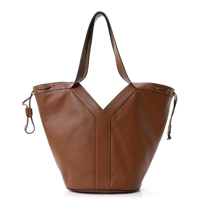 Saint Laurent Santorini Lux Calfskin Y Drawstring Tote Brick 1 of 10