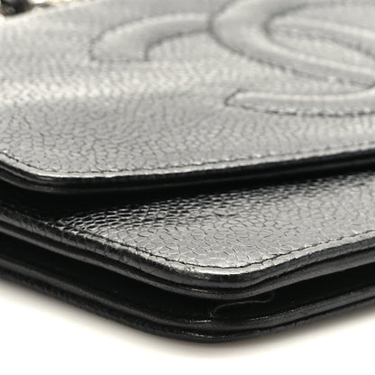 Chanel Caviar Timeless CC Wallet on Chain WOC Black 9 of 11