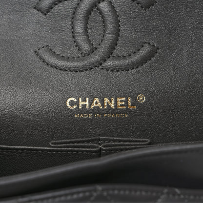 Chanel Lambskin Quilted Small Double Flap Dark Grey 6 of 11